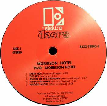 LP The Doors: Morrison Hotel