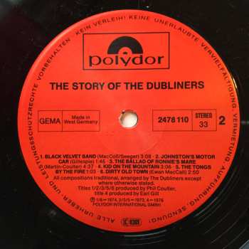 2LP The Dubliners: The Story Of The Dubliners