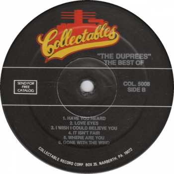 LP The Duprees: The Best Of The Duprees