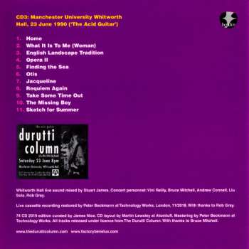 3CD/Coffret The Durutti Column: Obey The Time DLX