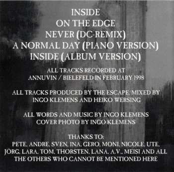 CD The Escape: Inside