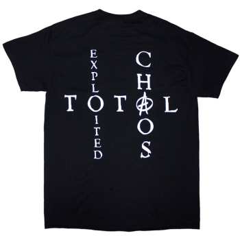 Marchandises The Exploited: The Exploited Unisex T-shirt: Mohican Skull (black) (back Print) (small) S