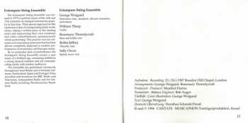 CD The Extempore String Ensemble: Die Kunst der Improvisation (Extempore String Ensemble spielt Musik von William Byrd und anderen) = The Art Of Extemporisation (Extempore String Ensemble Plays Music By William Byrd And Others)