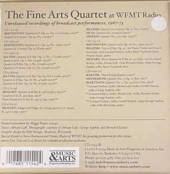 8CD/Coffret The Fine Arts Quartet: The Fine Arts Quartet At WFMT: Unreleased Recordings Of Broadcast performances, 1967-73