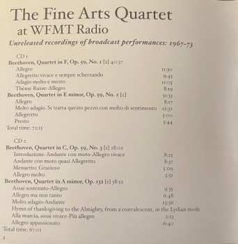 8CD/Coffret The Fine Arts Quartet: The Fine Arts Quartet At WFMT: Unreleased Recordings Of Broadcast performances, 1967-73