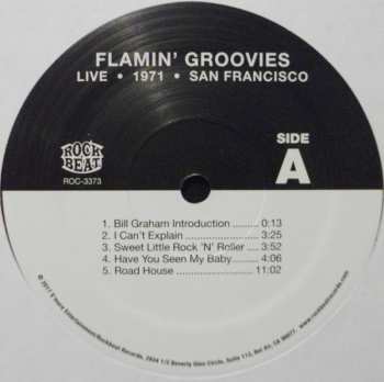 LP The Flamin' Groovies: Live 1971 San Francisco