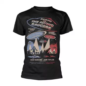 Album The Flying Saucers Vs The Earth: T-shirt Earth Vs. The Flying Saucers - Poster (black)