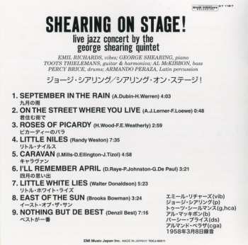 CD The George Shearing Quintet: Shearing On Stage! LTD