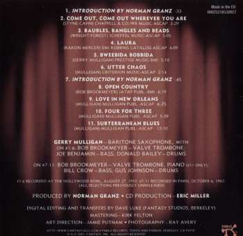 CD Gerry Mulligan Quartet: The Gerry Mulligan Quartets In Concert