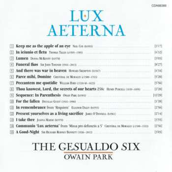 CD The Gesualdo Six: Lux Aeterna