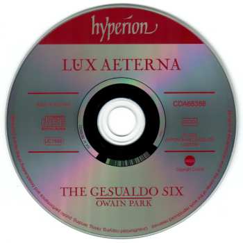 CD The Gesualdo Six: Lux Aeterna