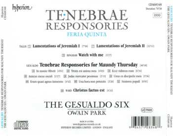 CD The Gesualdo Six: Tenebrae Responsories (Feria Quinta)