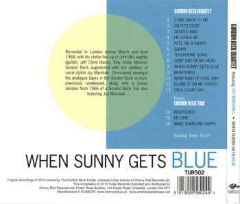 CD The Gordon Beck Quartet: When Sunny Gets Blue (Spring '68 Sessions)