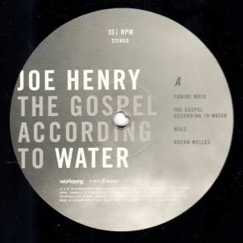 2LP Joe Henry: The Gospel According To Water 