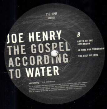 2LP Joe Henry: The Gospel According To Water 