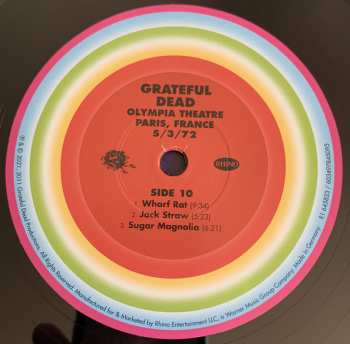 6LP/Coffret The Grateful Dead: Olympia Theatre, Paris, France (5/3/72) LTD