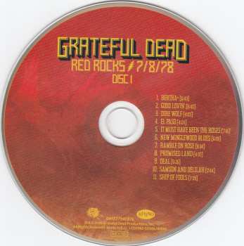 3CD The Grateful Dead: Red Rocks 7/8/78