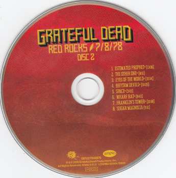 3CD The Grateful Dead: Red Rocks 7/8/78