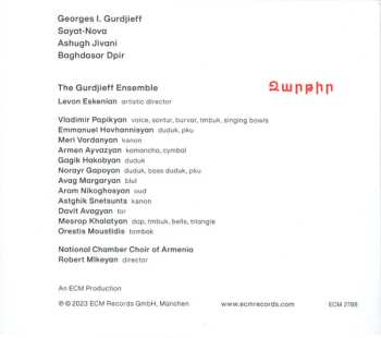 CD The Gurdjieff Folk Instruments Ensemble: Zartir = Զարթիր