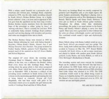 CD The Heshoo Beshoo Group: Armitage Road