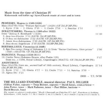 CD The Hilliard Ensemble: Music From The Time Of Christian IV (Church Music At Court & In Town)