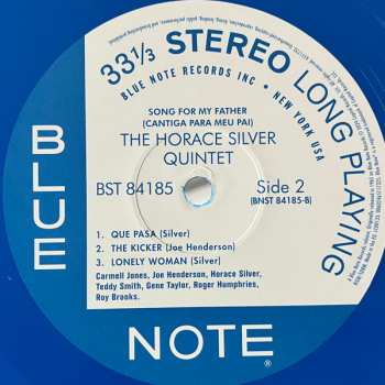 LP The Horace Silver Quintet: Song For My Father (Cantiga Para Meu Pai) CLR | LTD