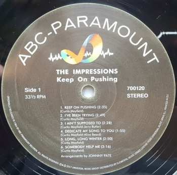 LP The Impressions: Keep on Pushing LTD