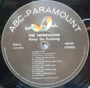 LP The Impressions: Keep on Pushing LTD