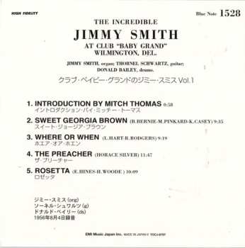CD Jimmy Smith: At Club "Baby Grand" Wilmington, Delaware, Volume 1 LTD