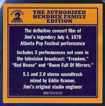 DVD The Jimi Hendrix Experience: Electric Church (Atlanta Pop Festival July 4, 1970)