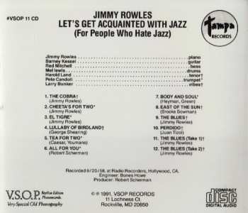 CD The Jimmy Rowles Sextet: Let's Get Acquainted With Jazz (For People Who Hate Jazz)