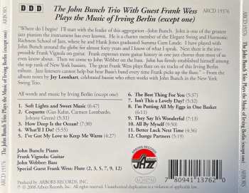 CD Frank Wess: Plays The Music Of Irving Berlin (Except One)