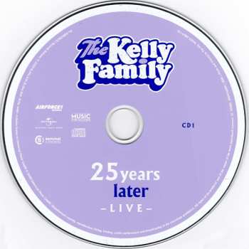 2CD/2DVD The Kelly Family: 25 Years Later Live - Celebrating "Over The Hump" 25 Years Later