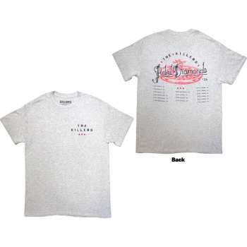 Marchandises The Killers: The Killers Unisex T-shirt: Tour '24 Roulette Wheel (grey) (back Print & Ex-tour) (small) S