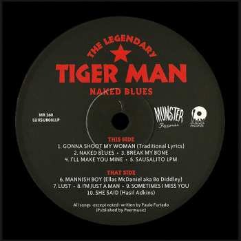 LP The Legendary Tiger Man: Naked Blues
