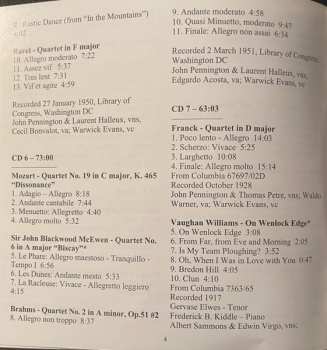 8CD/Coffret London String Quartet: 1917-1951 Recordings