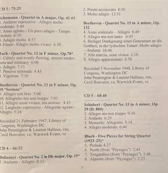 8CD/Coffret London String Quartet: 1917-1951 Recordings