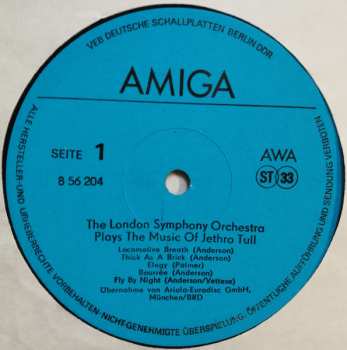 LP The London Symphony Orchestra: The London Symphony Orchestra Plays The Music Of Jethro Tull Featuring Ian Anderson (A Classic Case)