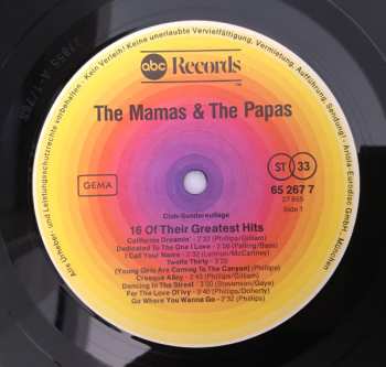 LP The Mamas & The Papas: 16 Of Their Greatest Hits