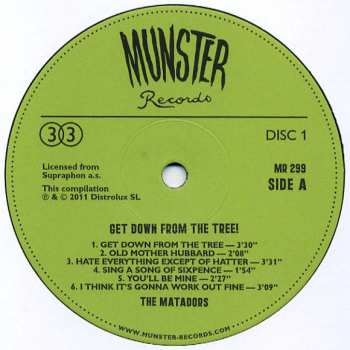 2LP The Matadors: Get Down From The Tree!