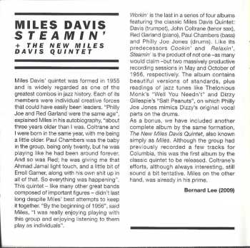 CD The Miles Davis Quintet: Miles / Steamin' With The Miles Davis Quintet