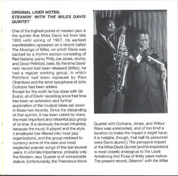 CD The Miles Davis Quintet: Miles / Steamin' With The Miles Davis Quintet