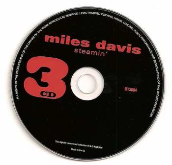 3CD/Coffret The Miles Davis Quintet: Workin, Relaxin', Steamin'