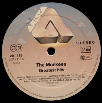LP The Monkees: Greatest Hits