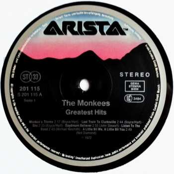 LP The Monkees: Greatest Hits