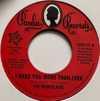 SP The Montclairs: Hung Up On Your Love / I Need You More Than Ever