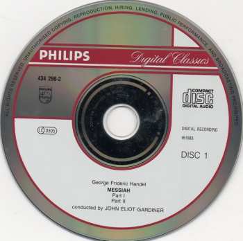 2CD/Coffret John Eliot Gardiner: Messiah / Der Messias / Le Messie