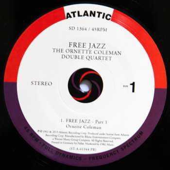 2LP The Ornette Coleman Double Quartet: Free Jazz