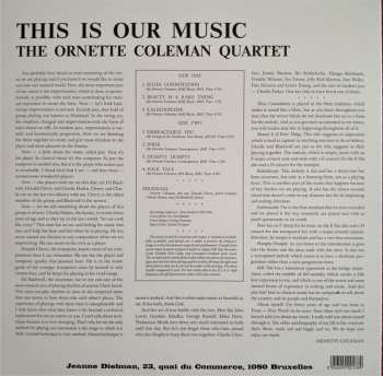 LP The Ornette Coleman Quartet: This Is Our Music
