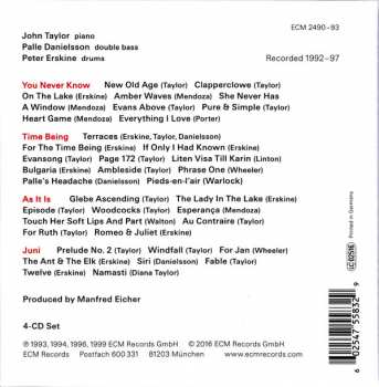 4CD/Coffret The Peter Erskine Trio: As It Was